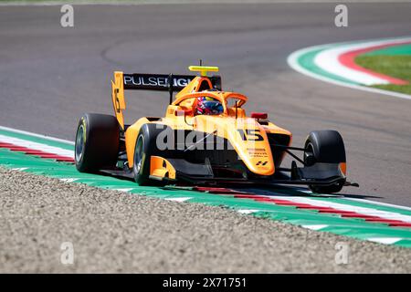 15 STENSHORNE Martinius (NOR), Hitech Pulse-Eight, Dallara F3 2019, Action während der 3. Runde der FIA Formel-3-Meisterschaft 2024 vom 17. Bis 19. Mai 2024 auf dem Autodromo Enzo e Dino Ferrari in Imola, Italien - Foto Joao Filipe / DPPI Stockfoto