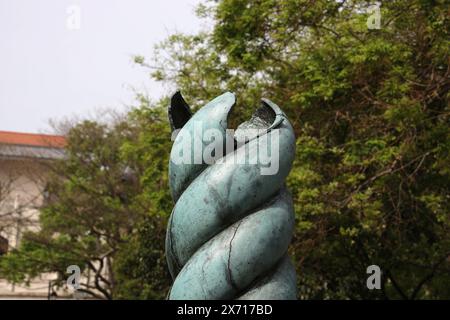 Serpentinensäule des antiken Hippodroms in der Nähe von Sultanahmet, Istanbul Stockfoto