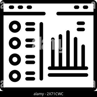 Umrissvektor des floppten Business-Symbols. Krise des Startup-Marktes. Neues Unternehmen abgestürzt Stock Vektor