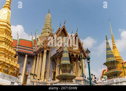 Ein Bild des Tempels des Smaragdbuddhas im Großen Palast. Stockfoto