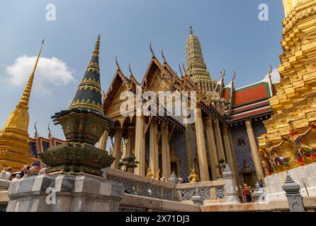 Ein Bild des Tempels des Smaragdbuddhas im Großen Palast. Stockfoto