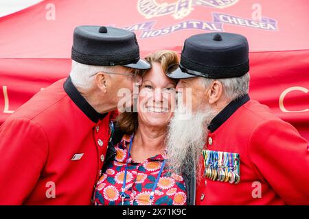 Das vielfältige Angebot an Aktivitäten und Erlebnissen beim Chalke History Festival CVF (früher Chalke Valley History Festival CVHF) spricht bo an Stockfoto