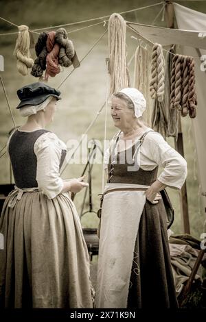 Das vielfältige Angebot an Aktivitäten und Erlebnissen beim Chalke History Festival CVF (früher Chalke Valley History Festival CVHF) spricht bo an Stockfoto