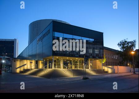 Berlin, Deutschland - 12. Mai 2024: Abendblick auf das Pergamonpanorama Museum Stockfoto