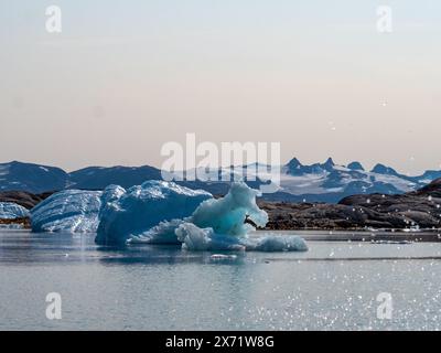 Eisberge im Sermilik-Fjord, Ostgrönland Stockfoto