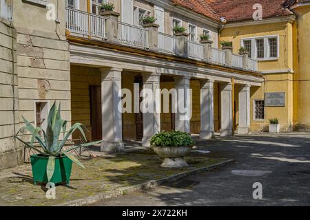 Barockschloss in Olesnica Mala Klein OLS ehemaliger Wohnsitz der Familie Jorck von Wartenburg und Kloster der Johanniter und der Templer Stockfoto