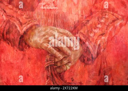 London, Großbritannien. Mai 2024. Das offizielle Gemälde von König Karl III. Seit seiner Krönung gemalt von Jonathan Yeo (*1970) in der Philip Mould Company. Das Gemälde wurde von der Draper’s Company in Auftrag gegeben und am 15. Mai bei einer Zeremonie im Buckingham Palace enthüllt. Quelle: amer Gazzal/Alamy Live News Stockfoto