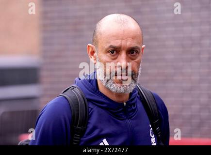 Aktenfoto vom 02.04.2024 von Nottingham Forest Boss Nuno Espirito Santo, der darauf besteht, dass seine Seite noch einen Job zu erledigen hat, um einen Abstieg in der Premier League zu vermeiden. Ausgabedatum: Freitag, 17. Mai 2024. Stockfoto