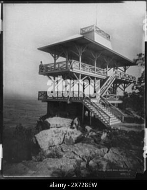 Von High Rock aus in der Nähe des Pen Mar Park nach Norden blicken die Negativen in ein zweiteiliges Panorama, mit Varianten des rechten Abschnitts (A und B)., aufgeführt in Detroit Publishing Co. Negative log als Erweiterung um Nr. 10718, Pan aufgenommen von [Glover], Mai 1903., 'Copyright by Detroit Photographic Co.' auf linksnegativem und rechtem negativ (B); 'Copyright 1903 by Detroit Photographic Co.' auf rechtem negativ (A)., '010263-2-L' auf linkem negativ; '010263-2-R' auf beiden rechten Negativen (A und B)., Detroit Publishing Co. Panorama No 010718., Detroit Publishing Co. Panorama Nr. 010263., Geschenk; State Historical Society of Colorado; Stockfoto