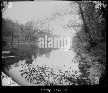 Battlefield at Brandywine, '226' auf negativ, im Auftrag von Baltimore & Ohio Railroad. Detroit Publishing Co. No. 01876., Geschenk; State Historical Society of Colorado; 1949, Streams. , Usa, Pennsylvania, Brandywine Creek. Stockfoto