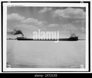 Str. James A. Farrell, Detroit Publishing Co.-Nr. 022811., Geschenk; State Historical Society of Colorado; 1949, James A. Farrell (Frachter), Frachtschiffe. Stockfoto