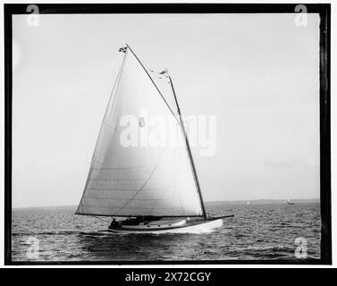 Kit, Attribution basierend auf Titel und Nummerierung. '608' auf negativ. Detroit Publishing Co.-Nr. 021949., Geschenk; State Historical Society of Colorado; 1949, Kit (Yacht), Yachts. Stockfoto