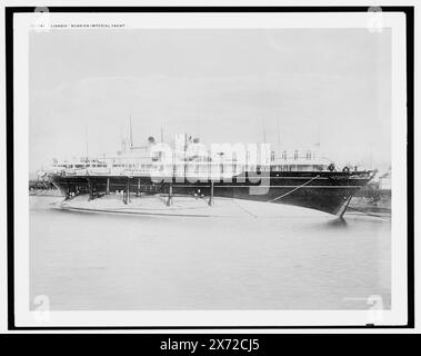 Livadia, russische kaiserliche Yacht, Detroit Publishing Co. No 022747., Geschenk; State Historical Society of Colorado; 1949, Livadia (Dampfyacht), Dampfyachten. , Regierungsschiffe, Russisch. Stockfoto