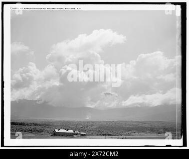 Mt. Washington vom Mt. Pleasant House, White MTS., N.H., Date Based on Detroit, Catalogue J (1901)., '164' on negative., Detroit Publishing Co.-Nr. 012595., Geschenk; State Historical Society of Colorado; 1949, Mountains. , Usa, New Hampshire, Washington, Mount. , Usa, New Hampshire, White Mountains. Stockfoto