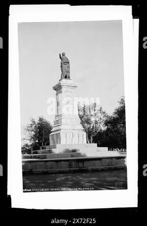 Statue of Hidalgo in the Alameda, Locale and Attribution to Jackson based on Catalogue of the W. H. Jackson Views (1898)., '1810' on Base., Detroit Publishing Co. No. X 8363., Gift; State Historical Society of Colorado; 1949, Hidalgo y Costilla, Miguel, 1753-1811, Statuen. , Skulptur. , Mexiko, San Luis Potosi. Stockfoto