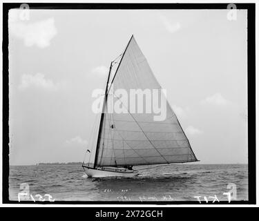 Kit, Attribution basiert auf Titel und Nummerierung., wahrscheinlich Indian Harbor Yacht Club., '551' und 'I.H.' auf negativ., No Detroit Publishing Co.-Nr., Geschenk; State Historical Society of Colorado; 1949, Kit (Yacht), Yachts. Stockfoto