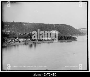 Harriet Island from Wabasha Street, St. Paul, Minn., Date Based on Detroit, Catalogue P (1906)., 'G 2147' on negative., Detroit Publishing Co.-Nr. 018181., Geschenk; State Historical Society of Colorado; 1949, Parks. , Usa, Minnesota, Saint Paul. Stockfoto