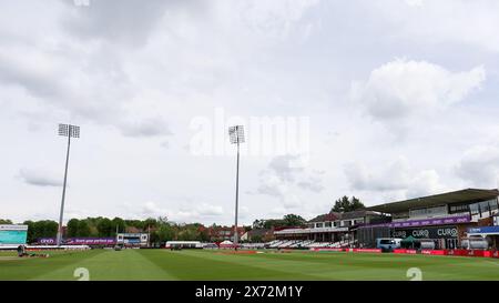 Northampton, Großbritannien. Mai 2024. Ein allgemeiner Überblick über den Boden vor dem Women's Vitality IT20-Spiel zwischen England Women und Pakistan Women am 17. Mai 2024 im County Ground, Northampton, Großbritannien. Foto von Stuart Leggett. Nur redaktionelle Verwendung, Lizenz für kommerzielle Nutzung erforderlich. Keine Verwendung bei Wetten, Spielen oder Publikationen eines einzelnen Clubs/einer Liga/eines Spielers. Quelle: UK Sports Pics Ltd/Alamy Live News Stockfoto