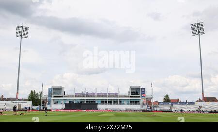 Northampton, Großbritannien. Mai 2024. Ein allgemeiner Überblick über den Boden vor dem Women's Vitality IT20-Spiel zwischen England Women und Pakistan Women am 17. Mai 2024 im County Ground, Northampton, Großbritannien. Foto von Stuart Leggett. Nur redaktionelle Verwendung, Lizenz für kommerzielle Nutzung erforderlich. Keine Verwendung bei Wetten, Spielen oder Publikationen eines einzelnen Clubs/einer Liga/eines Spielers. Quelle: UK Sports Pics Ltd/Alamy Live News Stockfoto