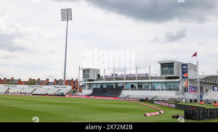 Northampton, Großbritannien. Mai 2024. Ein allgemeiner Überblick über den Boden vor dem Women's Vitality IT20-Spiel zwischen England Women und Pakistan Women am 17. Mai 2024 im County Ground, Northampton, Großbritannien. Foto von Stuart Leggett. Nur redaktionelle Verwendung, Lizenz für kommerzielle Nutzung erforderlich. Keine Verwendung bei Wetten, Spielen oder Publikationen eines einzelnen Clubs/einer Liga/eines Spielers. Quelle: UK Sports Pics Ltd/Alamy Live News Stockfoto