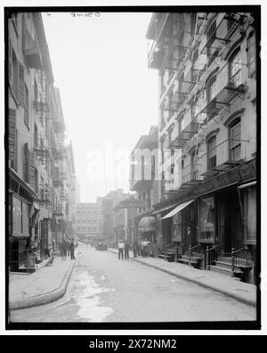 Pell Street, Chinatown, New York, New York, New York, Titel aus Jacke. 'h 170' auf negativ., Detroit Publishing Co.-Nr. 036481., Geschenk; State Historical Society of Colorado; 1949, Streets. , Ethnische Viertel. , Usa, New York (Bundesstaat), New York. Stockfoto