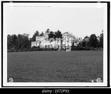 Bellefontaine, Landsitz von Giraud Foster, Lenox, Mass., Detroit Publishing Co.-Nr. 072953., Geschenk; State Historical Society of Colorado; 1949, Dwellings. , Usa, Massachusetts, Lenox. Stockfoto