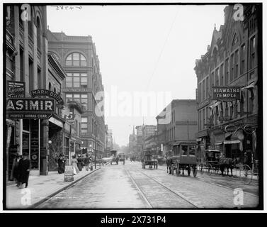 Wahasha, d. h. Wabasha Street, St. Paul, Minn., 'G 4785' auf negativ., Detroit Publishing Co.-Nr. 070627., Geschenk; State Historical Society of Colorado; 1949, Streets. , Kommerzielle Einrichtungen. , Usa, Minnesota, Saint Paul. Stockfoto