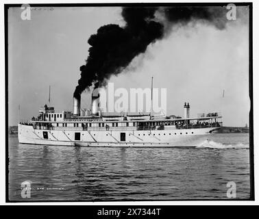 Str. Chippewa, 'G 2257' auf negativ, Detroit Publishing Co.-Nr. 022141., Geschenk; State Historical Society of Colorado; 1949, Chippewa (Steamboat), Steamboats. Stockfoto