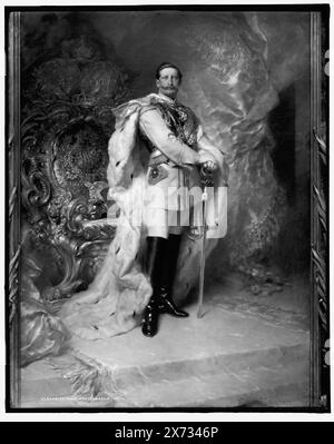 Kaiser Wilhelm II., abendfüllendes Porträt, Titel vom Kataloger; Bildunterschrift in Detroit, Thistle Publications (1912): Kaiser Wilhelm II., Datum basiert auf Detroit, Thistle Publications (1912)., Fotografie eines Gemäldes signiert 'Ferdinand Keller, 1893.', Detroit Publishing Co.-Nr. 029043., Geschenk; State Historical Society of Colorado; 1949, William II., deutscher Kaiser, 1859-1941. , Kaiser, Deutschland. Stockfoto