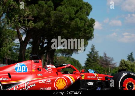 Imola, Italien. Mai 2024. 17.05.2024, Autodromo Enzo e Dino Ferrari, Imola, Formel 1 Grand Prix Emilia Romagna 2024, im Bild Charles Leclerc (MCO), Scuderia Ferrari HP/dpa/Alamy Live News Stockfoto