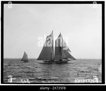 Katrina, Attribution basiert auf Titel und Nummerierung., '719' auf negativ. No. Detroit Publishing Co. No., Geschenk; State Historical Society of Colorado; 1949, Katrina (Yacht), Schooners. Stockfoto