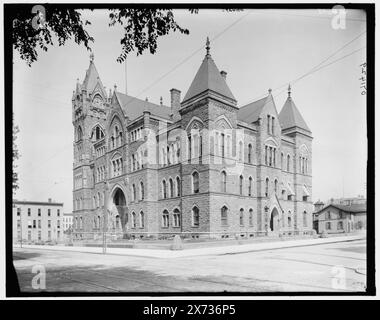 City Hall, Grand Rapids, mir., 'H 65' auf negativ. Detroit Publishing Co.-Nr. 071429., Geschenk; State Historical Society of Colorado; 1949, City & Town Hall. , Usa, Michigan, Grand Rapids. Stockfoto