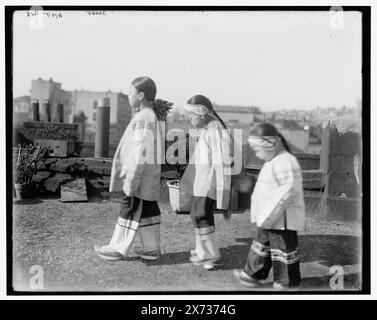 Chinesische Motive, Titel aus Jacke., 'WHJ 418' auf negativ. Detroit Publishing Co.-Nr. 32668., Geschenk; State Historical Society of Colorado; 1949, Chinese Americans. , Kinder. Stockfoto