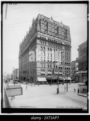 Hotel Iroquois, Buffalo, N.Y., '2564' und '2564 A' auf negativ. Detroit Publishing Co.-Nr. 018746., Geschenk; State Historical Society of Colorado; 1949, Hotels. , Usa, New York (Bundesstaat), Buffalo. Stockfoto