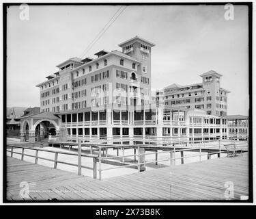 Hotel Chelsea, Atlantic City, N.J., Datum basierend auf Detroit, Katalog P (1906)., '295' auf negativ., Detroit Publishing Co.-Nr. 017280., Geschenk; State Historical Society of Colorado; 1949, Hotels. Usa, New Jersey, Atlantic City. Stockfoto