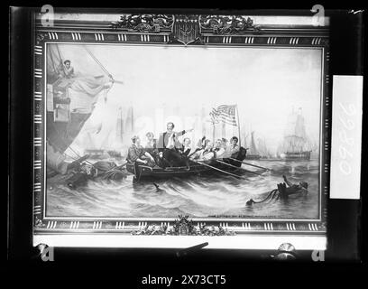 Perry's Victory, Lake Erie, U.S. Capitol, Titel aus Jacke., Fotografie eines Gemäldes von W. H. Powell im U.S. Capitol, Washington, D.C., 1873., on Frame: Battle of Lake Erie, 10. September 1813., Detroit Publishing Co. No 09866., Gift; State Historical Society of Colorado; 1949, Lake Erie, Battle of 1813. , Seen und Teiche. , Kampagnen und Schlachten. , Usa, Erie, Lake. Stockfoto