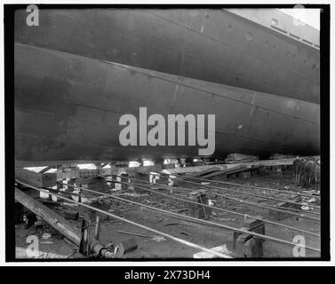 Steamer City of Cleveland, Titel von Jackett, Detroit Publishing Co.-Nr. 043384., Geschenk; State Historical Society of Colorado; 1949, City of Cleveland (Steamboat), Steamboats. , Bootsindustrie und Schiffbau. , Usa, Michigan, Wyandotte. Stockfoto