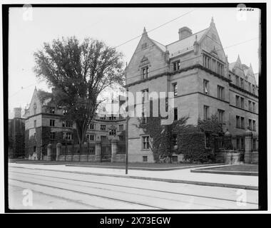 Vanderbilt Hall, Yale College, Conn., Titel von Jackett, Detroit Publishing Co.-Nr. 032814., Geschenk; State Historical Society of Colorado; 1949, Bildungseinrichtungen. , Universitäten und Hochschulen. , Usa, Connecticut, New Haven. Stockfoto