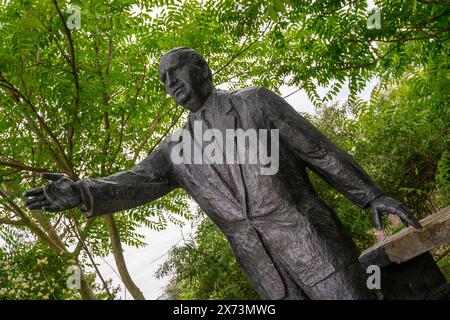 Die Statue von Ferenc Münnich im Memento Park, Budapest, Ungarn Stockfoto