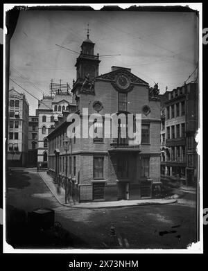 Boston, Mass., Old State House, Titel aus Jackett, Detroit Publishing Co.-Nr. 11342., Geschenk; State Historical Society of Colorado; 1949, Old State House (Boston, Mass.), Capitols. , Usa, Massachusetts, Boston. Stockfoto