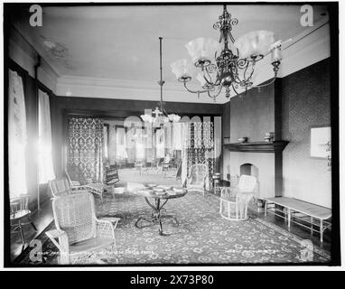 Salon, Country Club, Grosse Pointe Farms sic, Detroit Publishing Co.-Nr. 012454., Geschenk; State Historical Society of Colorado; 1949, Stuben. , Country Clubs. , Clubhäuser. , Usa, Michigan, Grosse Pointe. Stockfoto