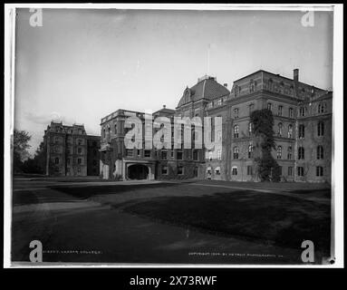 Vassar College, Hauptgebäude, Detroit Publishing Co.-Nr. 016927., Geschenk; State Historical Society of Colorado; 1949, Bildungseinrichtungen. , Universitäten und Hochschulen. , Usa, New York (Bundesstaat), Poughkeepsie. Stockfoto