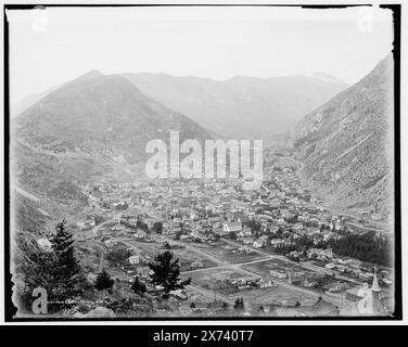 Georgetown, Colonel, Jackentitel: Clear Creek Canon., zugeschrieben Jackson auf Jacke., 'WHJ 579' auf negativ. Detroit Publishing Co. No. 013780., Geschenk; State Historical Society of Colorado; 1949, Canyons. , Usa, Colorado, Georgetown. Usa, Colorado, Clear Creek Canyon. Stockfoto