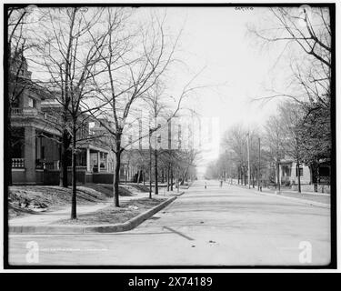 West 2nd St., d. h. Second Street Residences, Little Rock, Ark., 'G 6771' auf negativ., Detroit Publishing Co.-Nr. 071730., Geschenk; State Historical Society of Colorado; 1949, Dwellings. , Wohnstraßen. Usa, Arkansas, Little Rock. Stockfoto