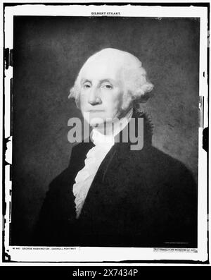 George Washington, Carroll Portrait, Datum basiert auf Detroit, Thistle Publications (1912)., Fotografie der Malerei im Metropolitan Museum of Art., Detroit Publishing Co. No. M441., Geschenk; State Historical Society of Colorado; 1949, Washington, George, 1732-1799. Stockfoto