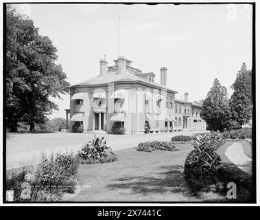 General B. F. Butler's Residence, Lowell, Mass., '4241' auf negativ. Detroit Publishing Co.-Nr. 070436., Geschenk; State Historical Society of Colorado; 1949, Butler, Benjamin Franklin, 1818-1893. , Wohnungen. , Usa, Massachusetts, Lowell. Stockfoto