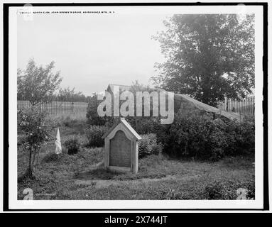 North Elba, John Browns Grab, Adirondack MTS., N.Y., 'WHJ' auf negativ. das negative ist zweimal gebrochen, links unten, Detroit Publishing Co.-Nr. 014823., Geschenk; State Historical Society of Colorado; 1949, Brown, John, 1800-1859. , Gräber und Grabdenkmäler. , Usa, New York (Bundesstaat), Adirondack Mountains. , Vereinigte Staaten, New York (Bundesstaat), Nord-Elba. Stockfoto