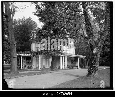 Frauengebäude, Manheim Park, Germantown, Philadelphia, Pa. 'h 437' auf negativ., Detroit Publishing Co.-Nr. 070265., Geschenk; State Historical Society of Colorado; 1949, Clubhäuser. , Parks. , Usa, Pennsylvania, Philadelphia. Stockfoto