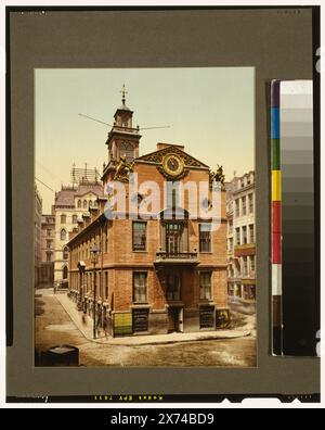 The Old State House, Boston, ein Album, das von Detroit Photographic Co. Vorbereitet wurde, um es als Katalog in seinem Büro zu verwenden. Detroit Publishing Co., nein 53447., Geschenk; State Historical Society of Colorado; 1955, Old State House (Boston, Mass.), Capitols. , Usa, Massachusetts, Boston. Stockfoto