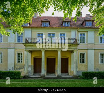 Barockschloss in Olesnica Mala Klein OLS ehemaliger Wohnsitz der Familie Jorck von Wartenburg und Kloster der Johanniter und der Templer Stockfoto